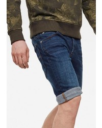 dunkelblaue Jeansshorts von G-Star RAW