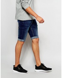 dunkelblaue Jeansshorts