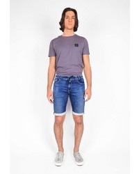 dunkelblaue Jeansshorts von Le Temps des Cerises