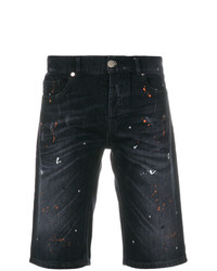 dunkelblaue Jeansshorts von Les Hommes Urban