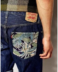 dunkelblaue Jeansshorts von Reclaimed Vintage