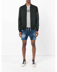 dunkelblaue Jeansshorts von DSQUARED2