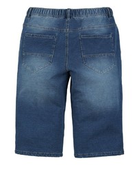 dunkelblaue Jeansshorts von MEN PLUS BY HAPPY SIZE