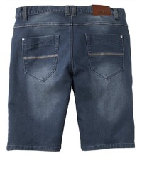 dunkelblaue Jeansshorts von MEN PLUS BY HAPPY SIZE