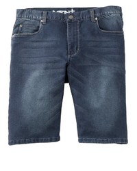 dunkelblaue Jeansshorts von MEN PLUS BY HAPPY SIZE