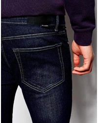 dunkelblaue Jeansshorts von Religion