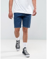 dunkelblaue Jeansshorts von Wrangler