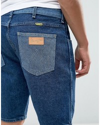 dunkelblaue Jeansshorts von Wrangler