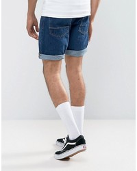 dunkelblaue Jeansshorts von Pull&Bear