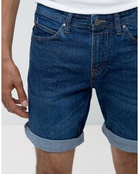 dunkelblaue Jeansshorts von Pull&Bear