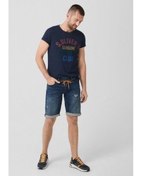 dunkelblaue Jeansshorts von s.Oliver