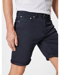 dunkelblaue Jeansshorts von Solid