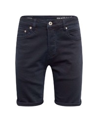 dunkelblaue Jeansshorts von Solid