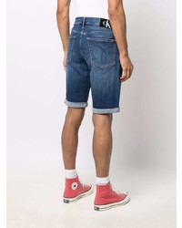 dunkelblaue Jeansshorts von Calvin Klein Jeans