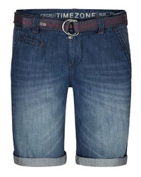 dunkelblaue Jeansshorts von Timezone