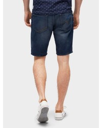 dunkelblaue Jeansshorts von Tom Tailor Denim