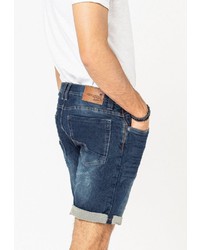 dunkelblaue Jeansshorts von Urban Surface