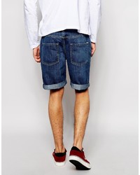 dunkelblaue Jeansshorts von WÅVEN