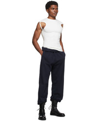 dunkelblaue Jogginghose von Dion Lee