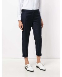 dunkelblaue Karottenhose von Thom Browne