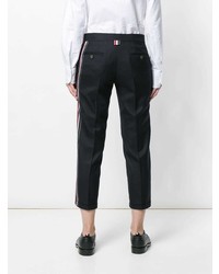 dunkelblaue Karottenhose von Thom Browne