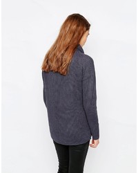 dunkelblaue klobige Strickjacke von Vero Moda