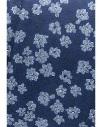 dunkelblaue Krawatte mit Blumenmuster von Eterna