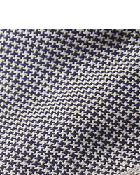 dunkelblaue Krawatte mit Hahnentritt-Muster von Kingsman