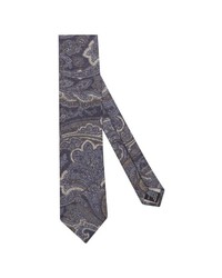 dunkelblaue Krawatte mit Paisley-Muster von Jacques Britt