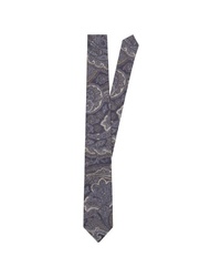 dunkelblaue Krawatte mit Paisley-Muster von Jacques Britt