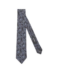 dunkelblaue Krawatte mit Paisley-Muster von Seidensticker