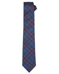 dunkelblaue Krawatte mit Schottenmuster von Daniel Hechter
