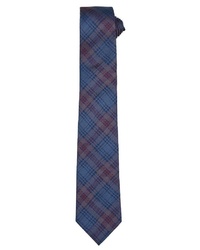 dunkelblaue Krawatte mit Schottenmuster von Daniel Hechter