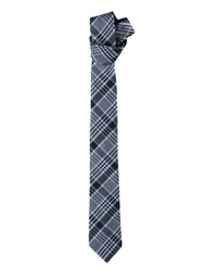 dunkelblaue Krawatte mit Schottenmuster von ENGBERS
