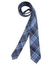 dunkelblaue Krawatte mit Schottenmuster von MAN´S WORLD