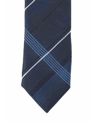 dunkelblaue Krawatte mit Schottenmuster von STUDIO COLETTI