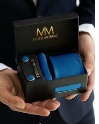dunkelblaue Krawatte von Massi Morino