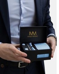 dunkelblaue Krawatte von Massi Morino
