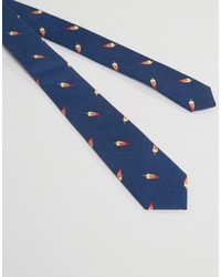 dunkelblaue Krawatte von Asos