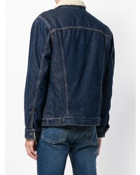 dunkelblaue Lammfelljacke von Levi's Made & Crafted