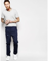 dunkelblaue Latzhose von Asos