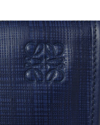 dunkelblaue Leder Aktentasche von Loewe