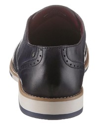 dunkelblaue Leder Brogues von Base London