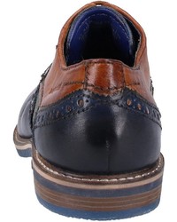 dunkelblaue Leder Brogues von Bugatti