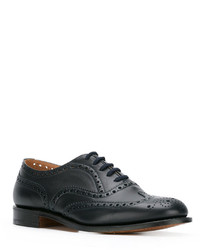 dunkelblaue Leder Brogues von Church's