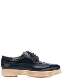 dunkelblaue Leder Brogues von Church's