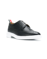 dunkelblaue Leder Brogues von Thom Browne