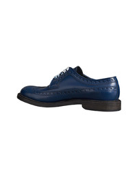 dunkelblaue Leder Brogues von Burberry