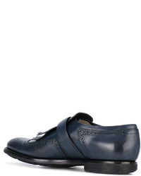 dunkelblaue Leder Brogues von Church's