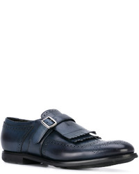 dunkelblaue Leder Brogues von Church's